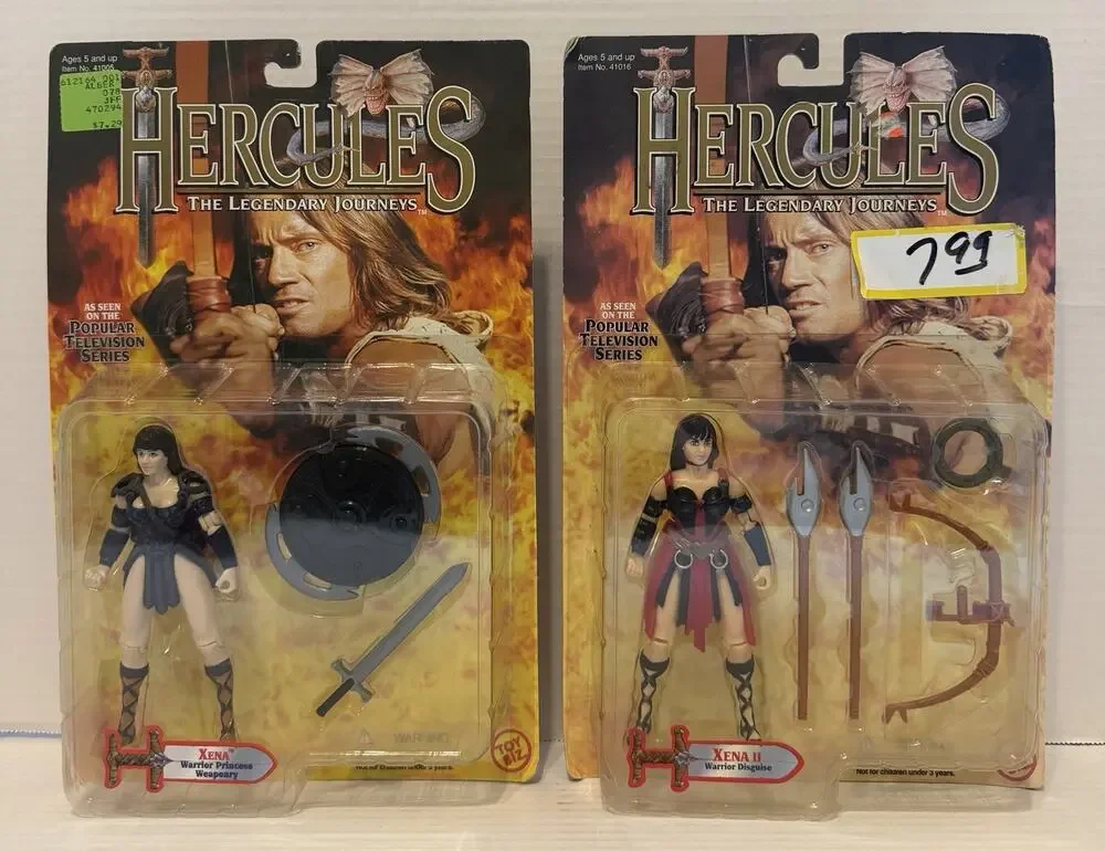 Hercules Xena Warrior Princess Collectible Action Figure, Set Of Two